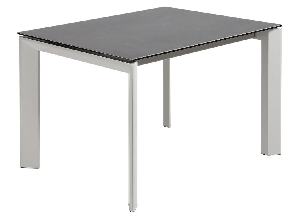 Antracitově šedý keramický rozkládací jídelní stůl Kave Home Axis II. 140/200 x 90 cm - Designovynabytek.cz