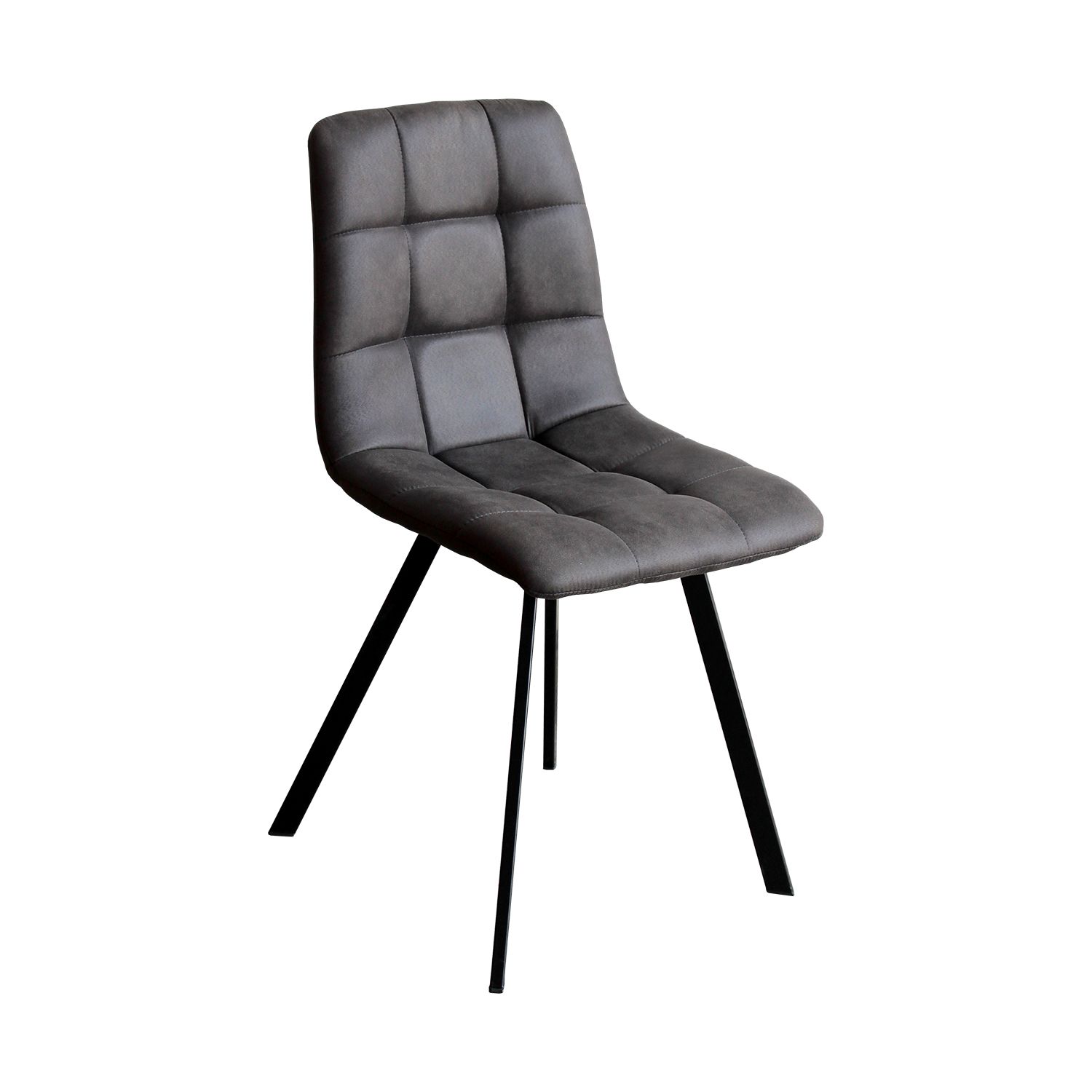 Jídelní židle BERGEN šedé mikrovlákno - IDEA nábytek