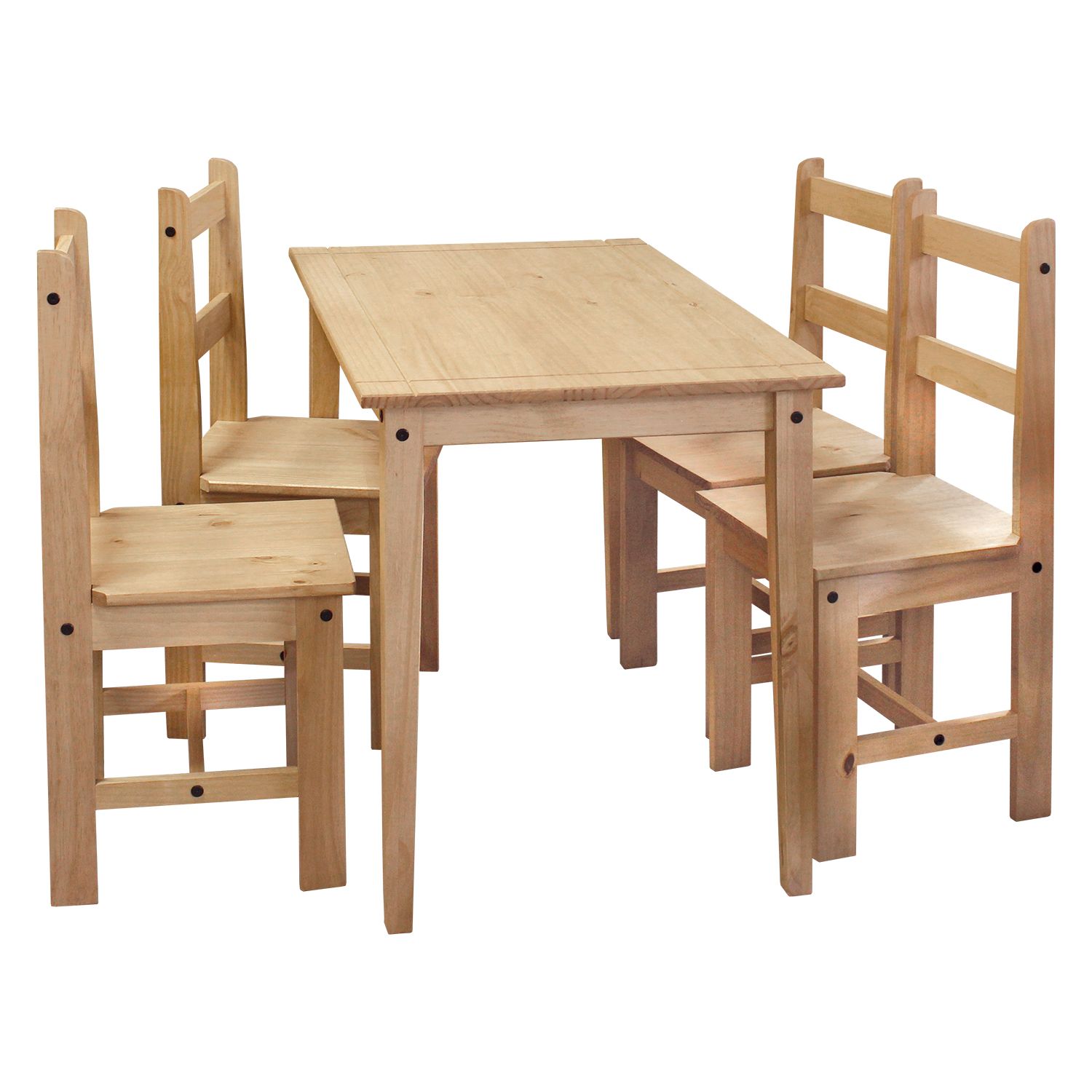 Stůl + 4 židle CORONA 2 vosk 161611 - IDEA nábytek