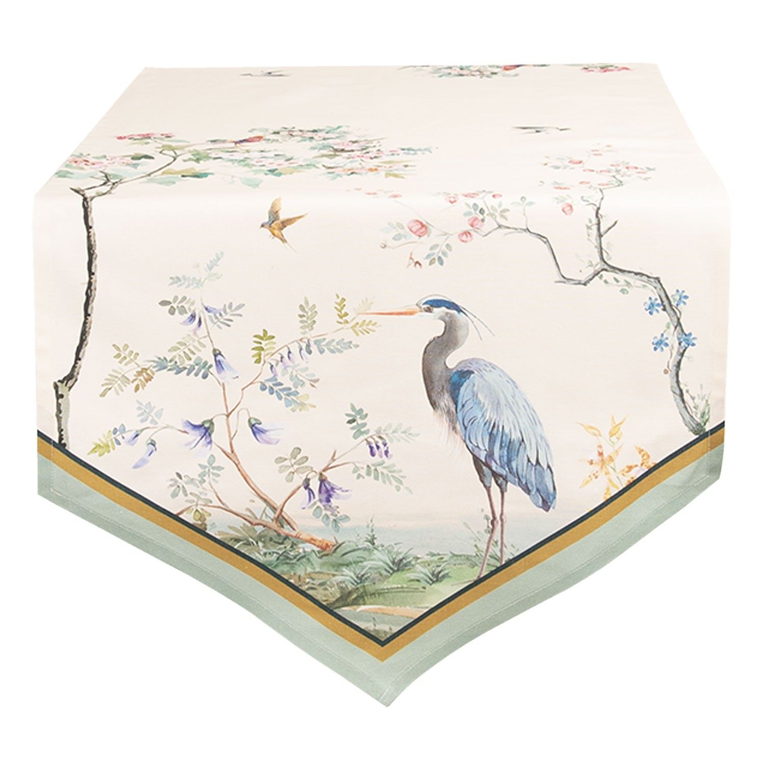 Běhoun na stůl Birds in Paradise - 50*160 cm Clayre & Eef - LaHome - vintage dekorace