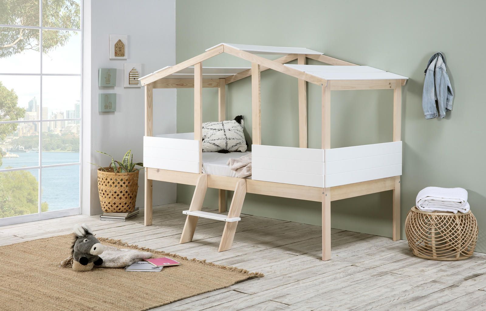 Aldo Dětská postel ve skandinávském designu Parma, white - Nábytek ALDO