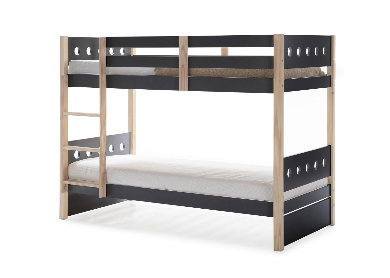 Aldo Patrová postel ve skandinávském designu Compte, antracite - Nábytek ALDO
