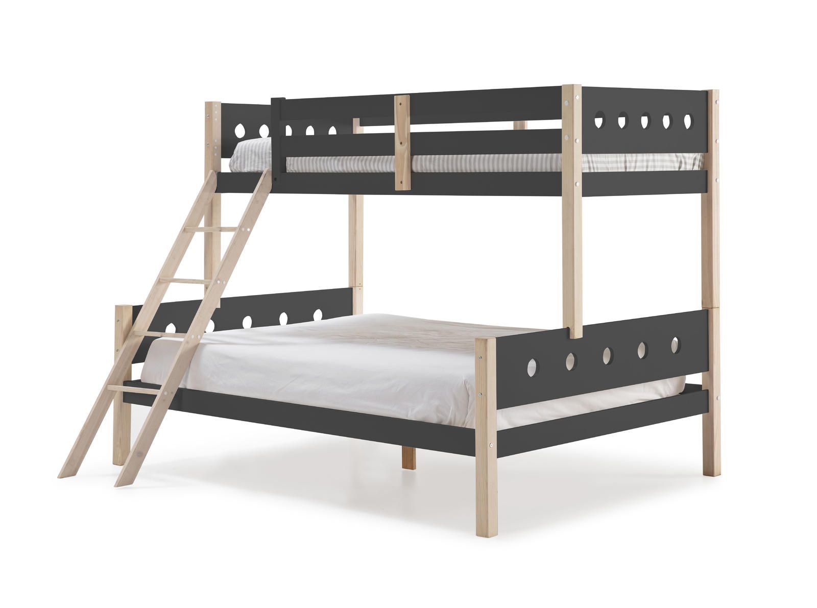 Aldo Patrová postel ve skandinávském designu Compte, antracite large - Nábytek ALDO