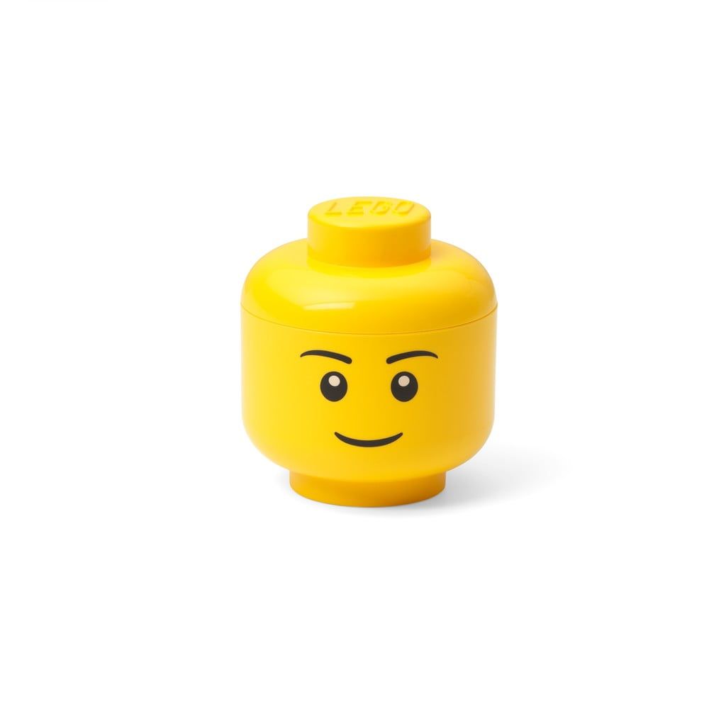 Žlutý úložný box LEGO® Boy, ø 10,6 cm - Bonami.cz