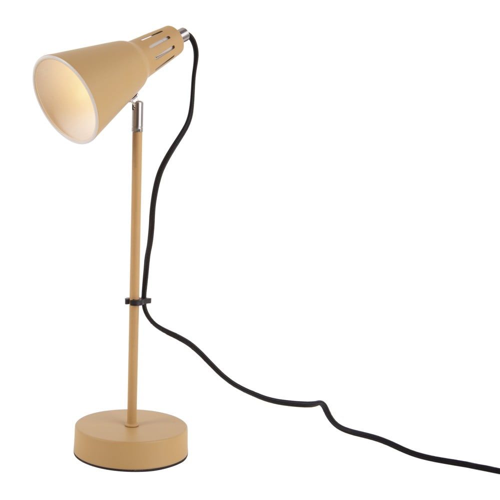 Hořčicově žlutá stolní lampa Leitmotiv Mini Cone, ø 16 cm - Bonami.cz