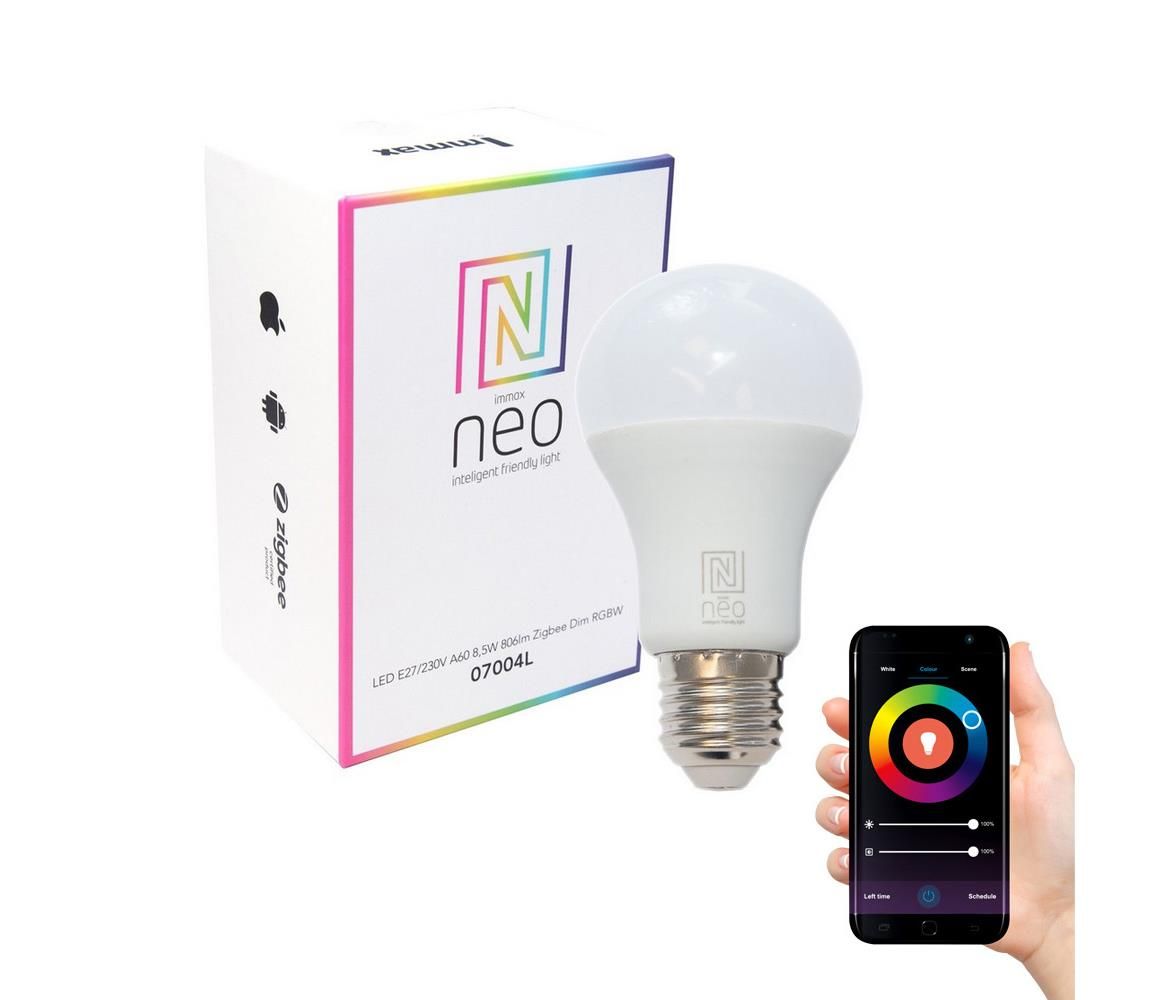 NEO LITE Smart žárovka LED E27 9W RGB+CCT barevná a bílá, stmívatelná, WiFi -  Svět-svítidel.cz