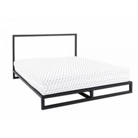 Nordic Design Černá kovová postel Agiama 140 x 200 cm
