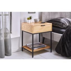LuxD Designový noční stolek Factor 40 cm dub