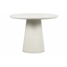 Hoorns Bílý kulatý jídelní stůl Danom Ø100 cm