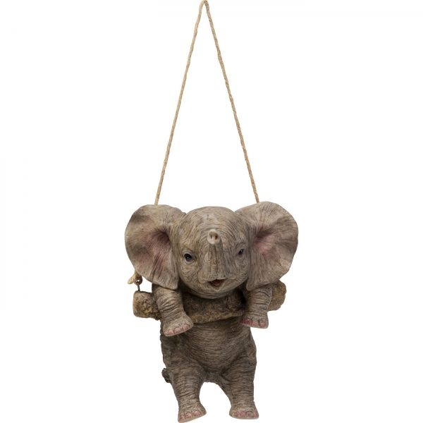 Závěsná soška Slon na houpačce 20cm - KARE