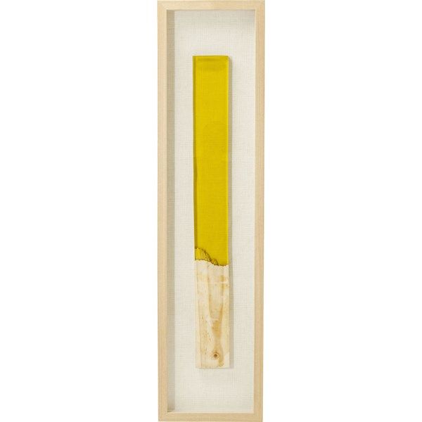 Nástěnná dekorace Match 120x30cm - žlutá - KARE