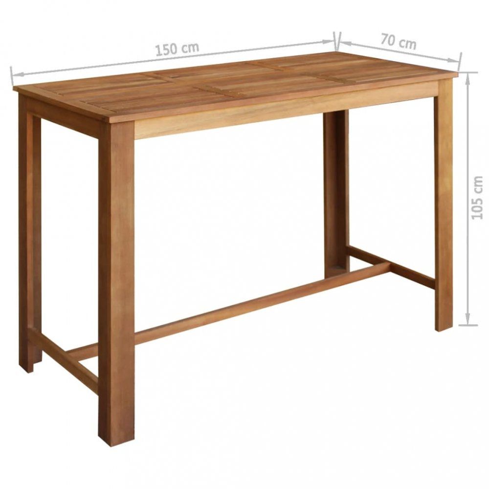 Barový stůl hnědá Dekorhome 150x70 cm - DEKORHOME.CZ