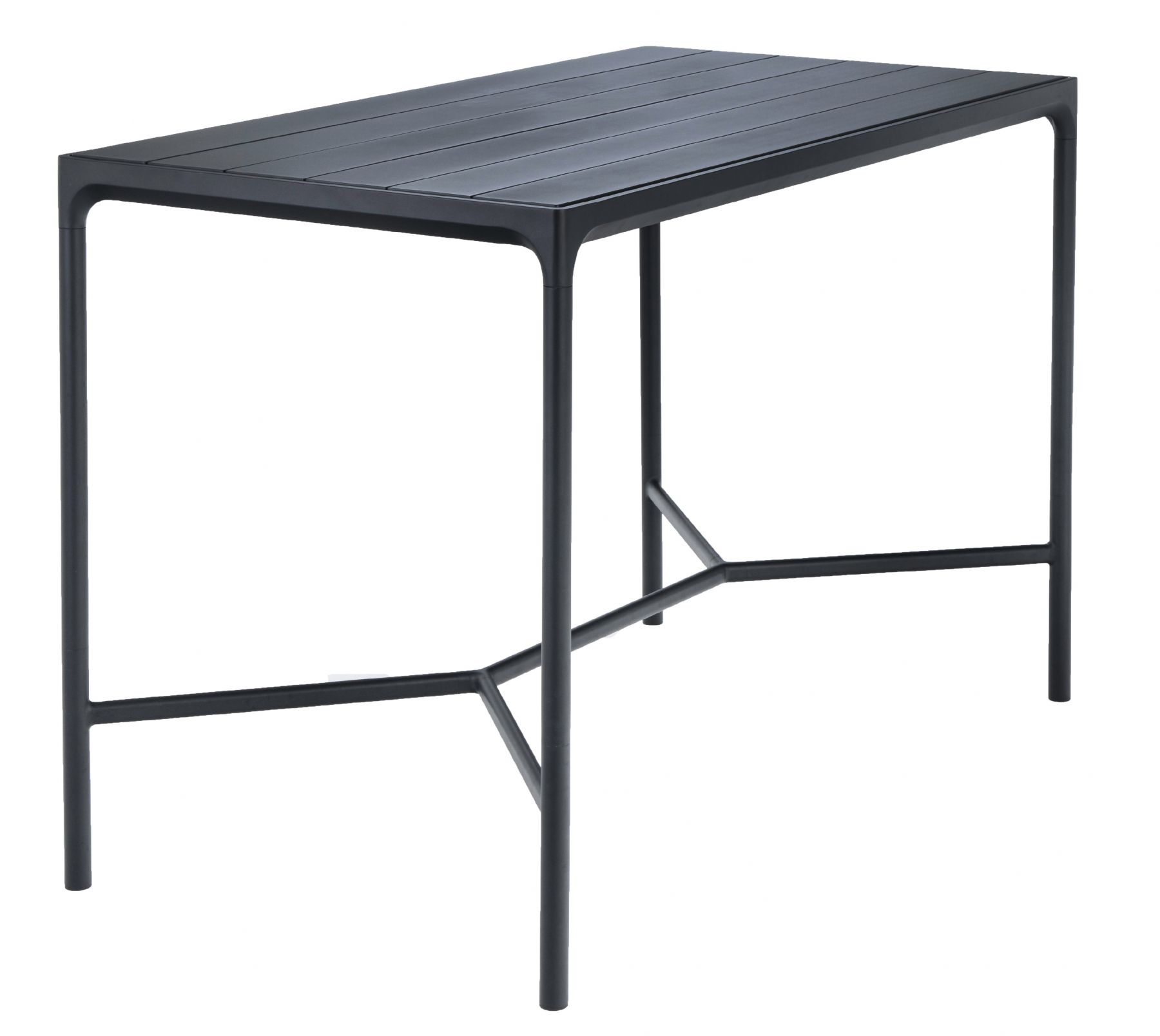 Černý kovový zahradní barový stůl HOUE Four 160 x 90 cm - Designovynabytek.cz