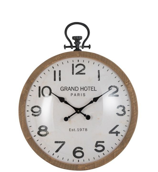 Nástěnné hodiny Grand Hotel - Ø 73*92cm J-Line by Jolipa - LaHome - vintage dekorace