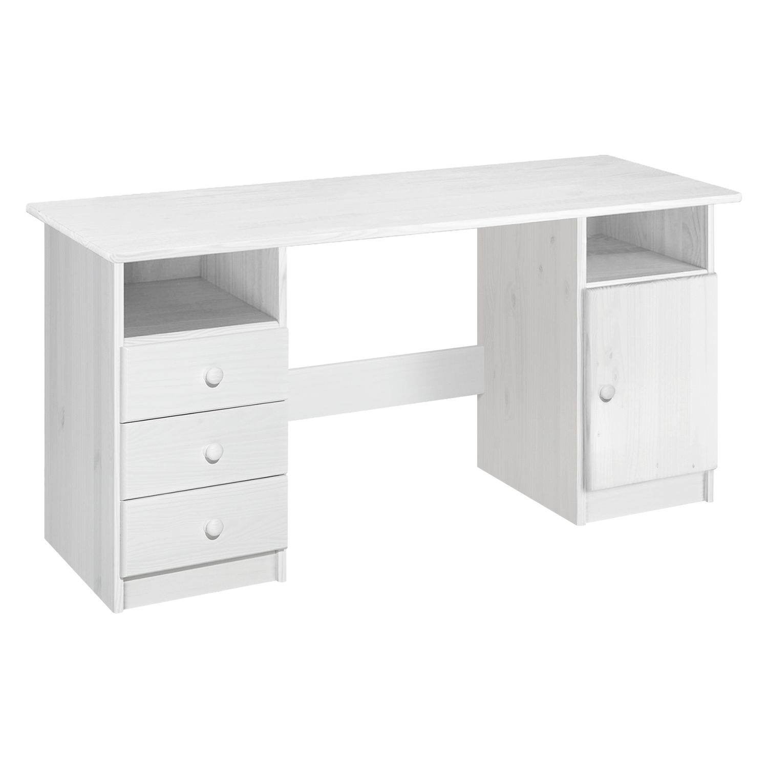 PC stůl 8847B bílý lak - IDEA nábytek