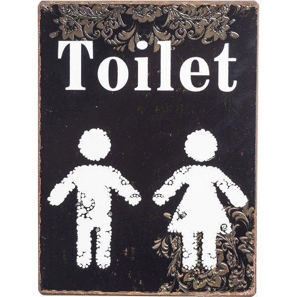 Nástěnný dekorativní nápis Toilet - KARE
