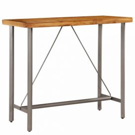 Barový stůl hnědá / černá Dekorhome 120x58x106 cm