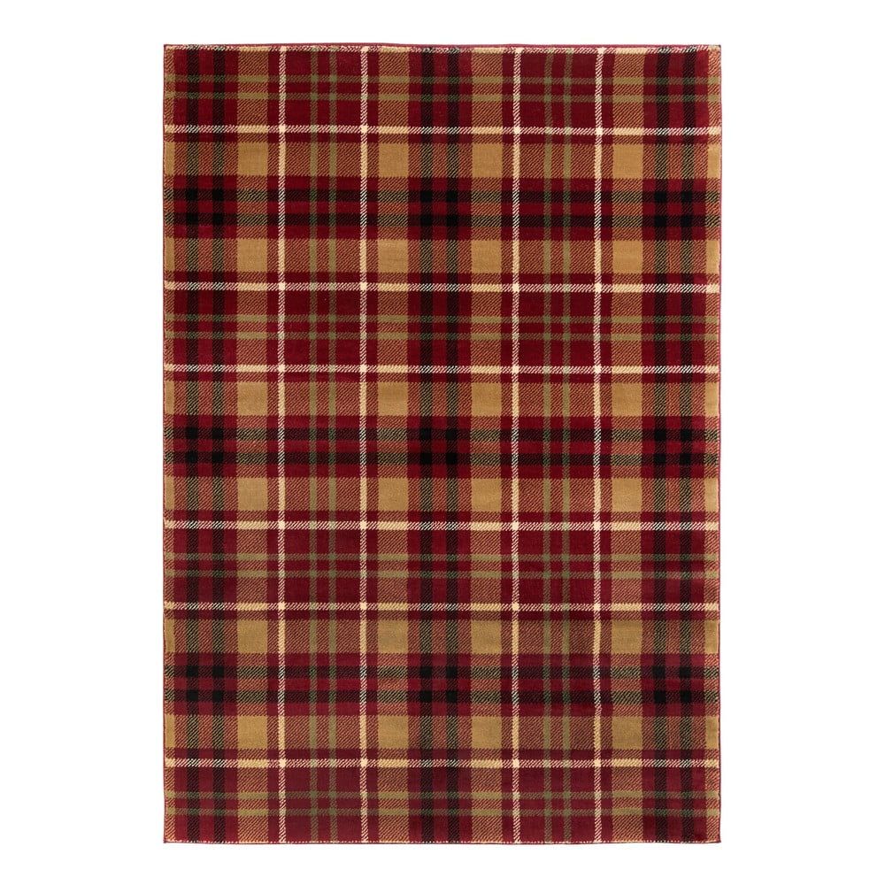 Červený koberec Flair Rugs Highland, 80 x 150 cm - Bonami.cz