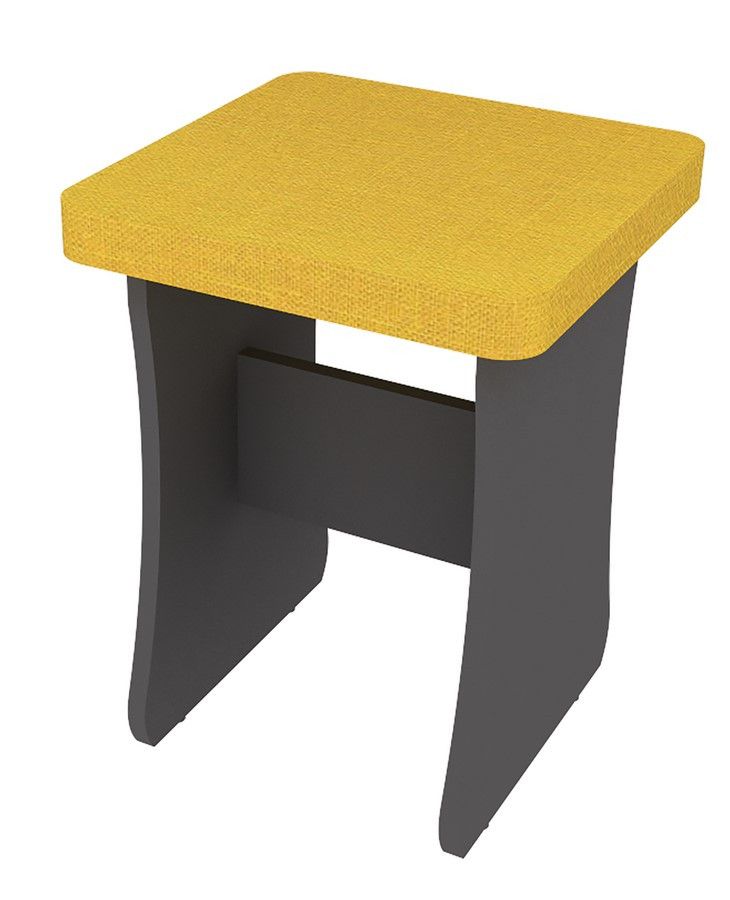 Casarredo Jídelní stolička DOMINO šedý grafit/hořčicová - ATAN Nábytek
