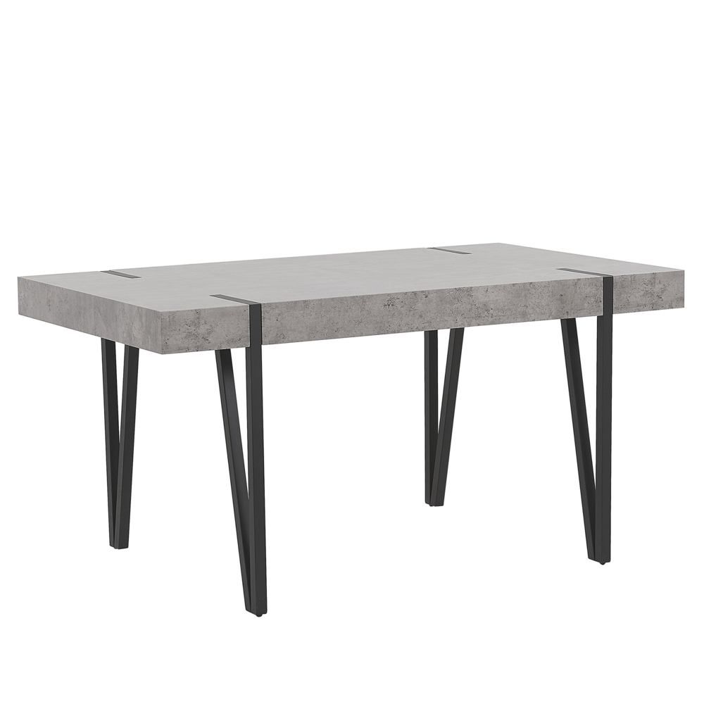 Jídelní stůl betonový vzhled 150 x 90 cm ADENA - Beliani.cz