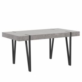 Jídelní stůl betonový vzhled 150 x 90 cm ADENA