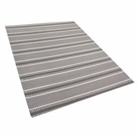 Venkovní koberec 160 x 230 cm bílý/ šedý MANSA