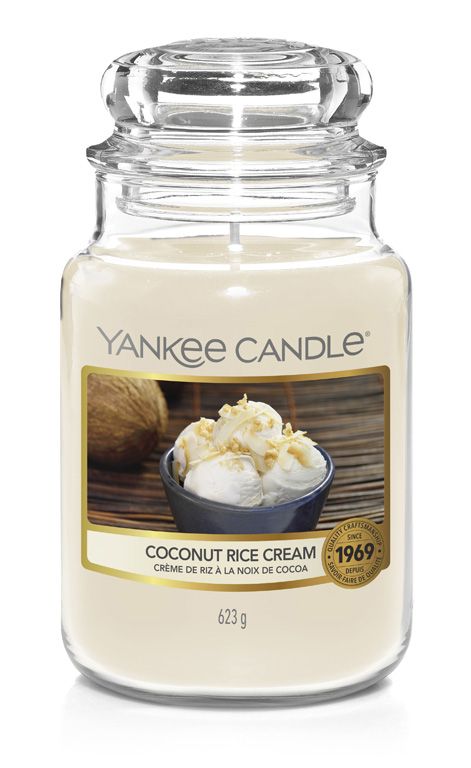 Vonná svíčka Yankee Candle velká Coconut rice cream classic - Astoreo.cz