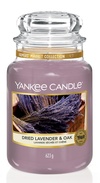 Vonná svíčka Yankee Candle velká Dried lavender and oak classic - Astoreo.cz