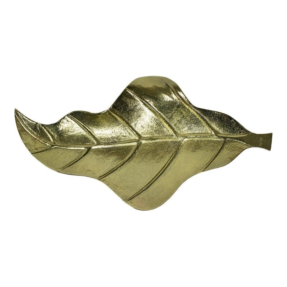 Zlatý dekorační kovový podnos / miska ve tvaru listu Banana- 36*18*3cm Mars & More - LaHome - vintage dekorace