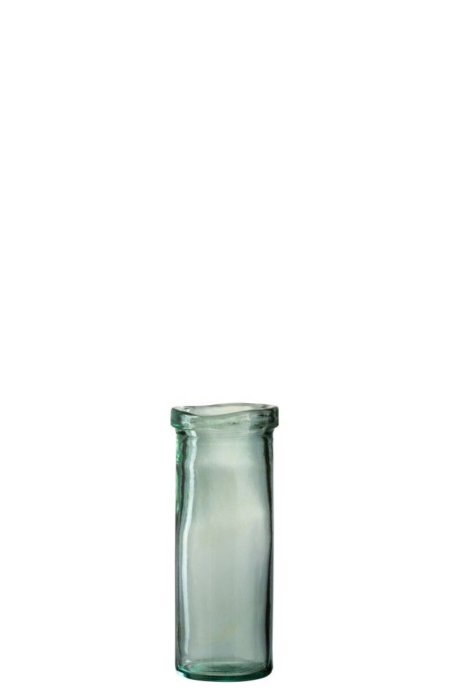 Skleněná zelená váza Vase  Virgine M - Ø  12*28 cm J-Line by Jolipa - LaHome - vintage dekorace