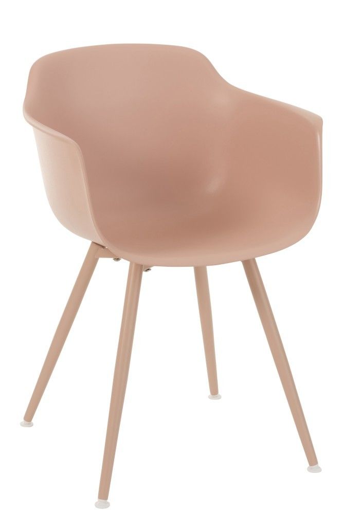 Růžová plastová židle Swing - 54*57*80 cm J-Line by Jolipa - LaHome - vintage dekorace