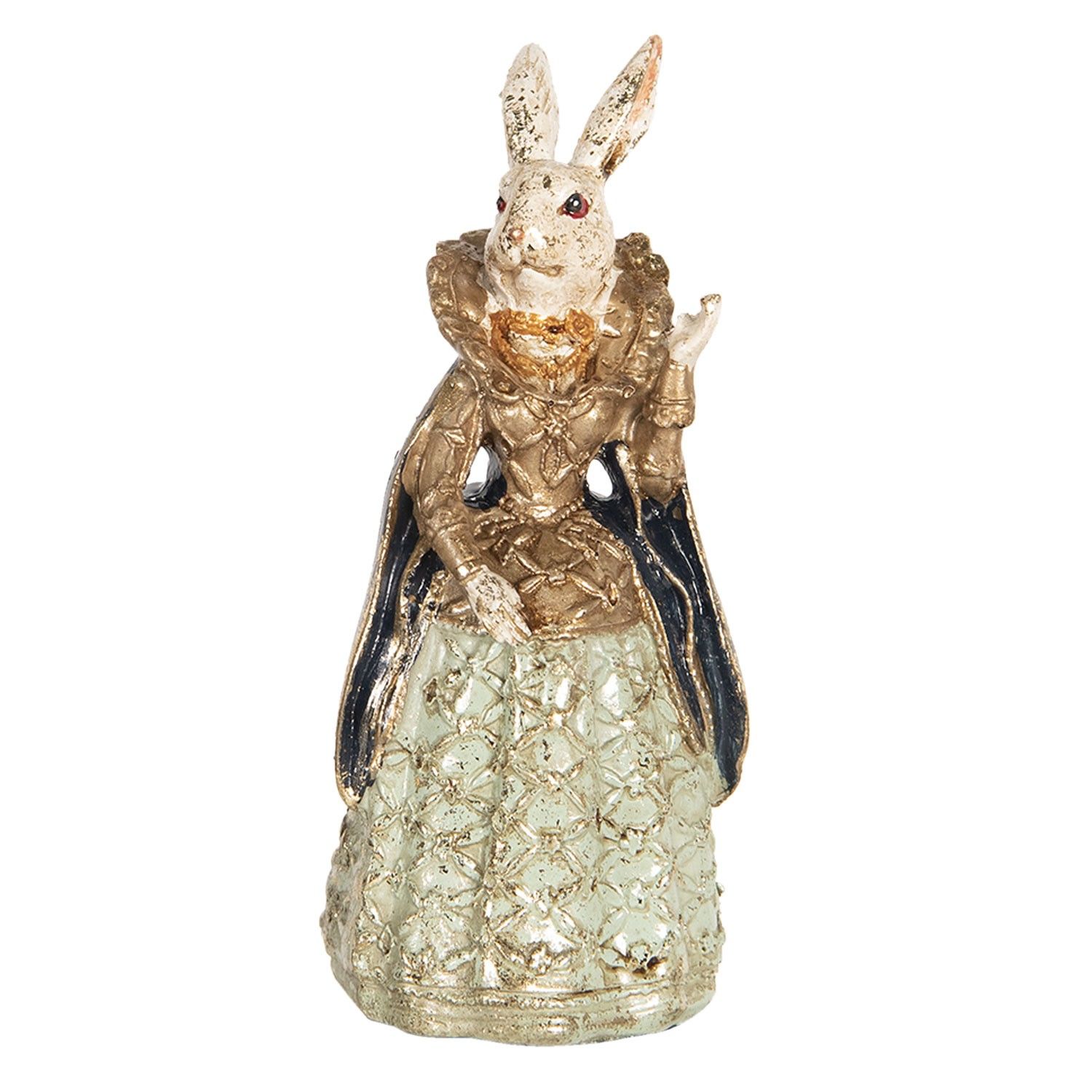 Vintage velikonoční dekorace Králičí dáma v šatech - 5*4*11 cm Clayre & Eef - LaHome - vintage dekorace