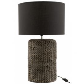 Stolní lampa s textilním stínidlem Odile L – Ø 42*68 cm J-Line by Jolipa