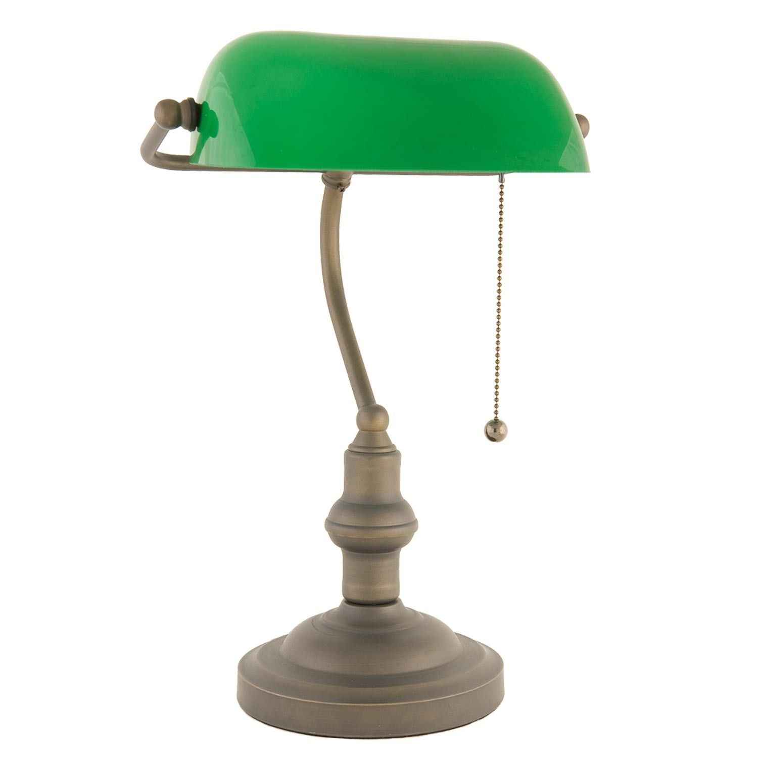 Zelená bankovní Tiffany lampa - Ø 27*40 cm E27 / Max 60W Clayre & Eef - LaHome - vintage dekorace
