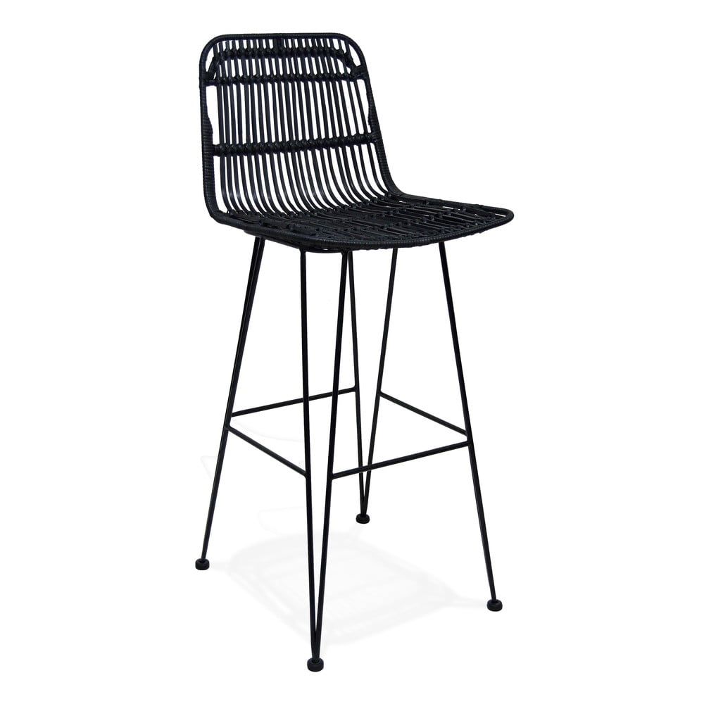 Černá barová židle Kokoon Liano, výška sedáku 75 cm - Bonami.cz