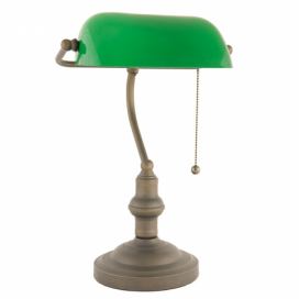 Zelená bankovní Tiffany lampa - Ø 27*40 cm E27 / Max 60W Clayre & Eef