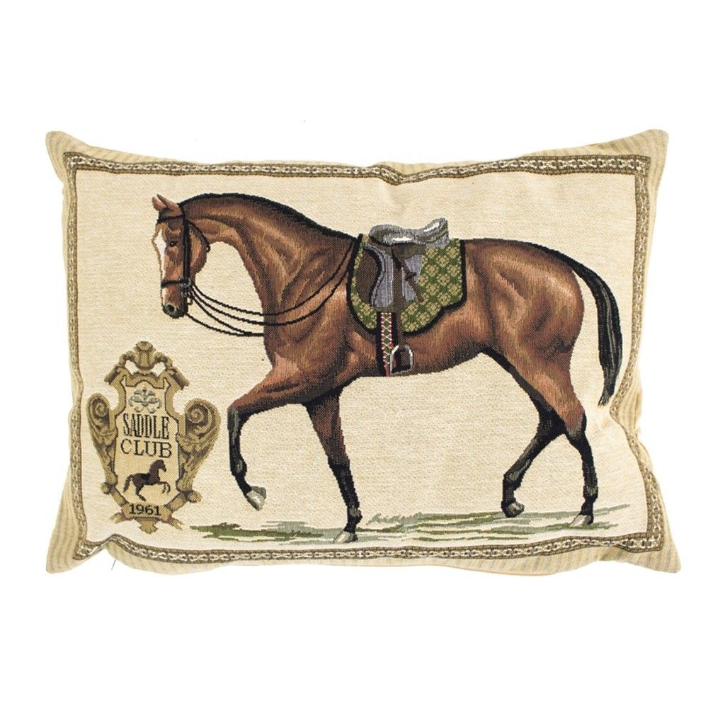 Gobelínový polštář Kůň Saddle Club - 45*15*31cm Mars & More - LaHome - vintage dekorace