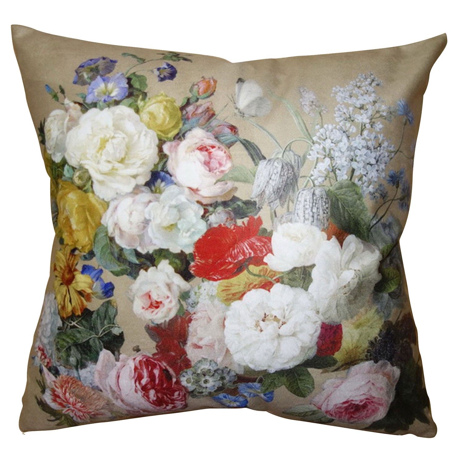 Povlak na polštář s květy Manon - 45*45 cm Clayre & Eef - LaHome - vintage dekorace