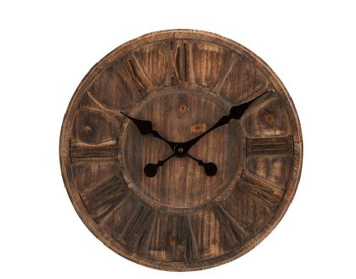 Nástěnné hodiny s římskými číslicemi Placide - Ø 40*5 cm J-Line by Jolipa - LaHome - vintage dekorace