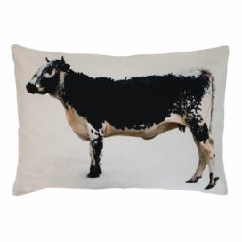 Plátěný polštář s krávou Vosgienne - 50*35*15cm Mars & More LaHome - vintage dekorace
