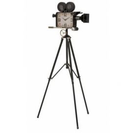 Hodiny v designu retro kamery na stativu - 70*70*153 cm J-Line by Jolipa