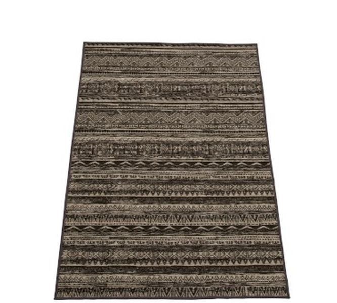 Přírodno-černý koberec Ethnic -  70*110cm J-Line by Jolipa - LaHome - vintage dekorace