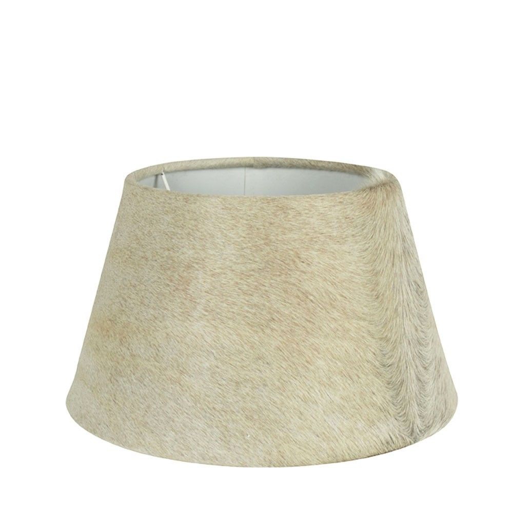 Stínidlo lampy z kravské kůže béžová - Ø 31*18,5cm Mars & More - LaHome - vintage dekorace