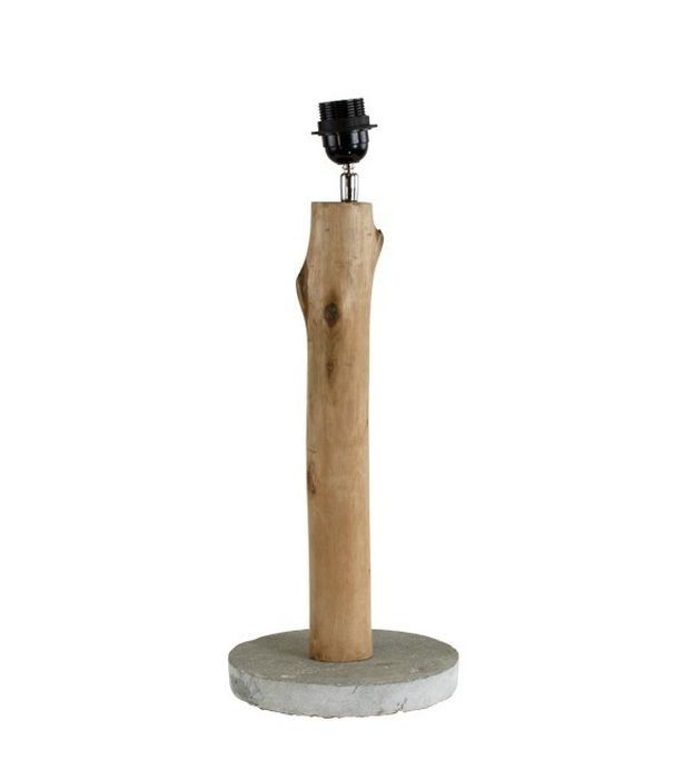 Dřevěná základna ke stolní lampě Eukalyptus - Ø 20*51cm/ E27 Mars & More - LaHome - vintage dekorace