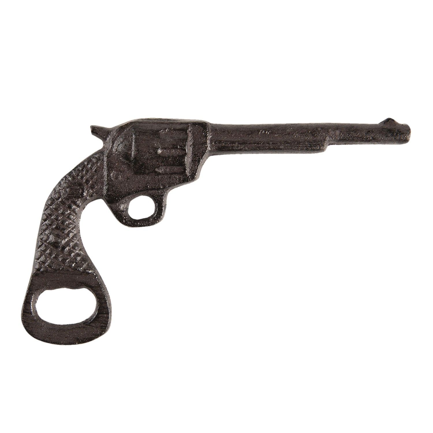 Litinový otvírák na láhve pistole - 17*1*11 cm Clayre & Eef - LaHome - vintage dekorace