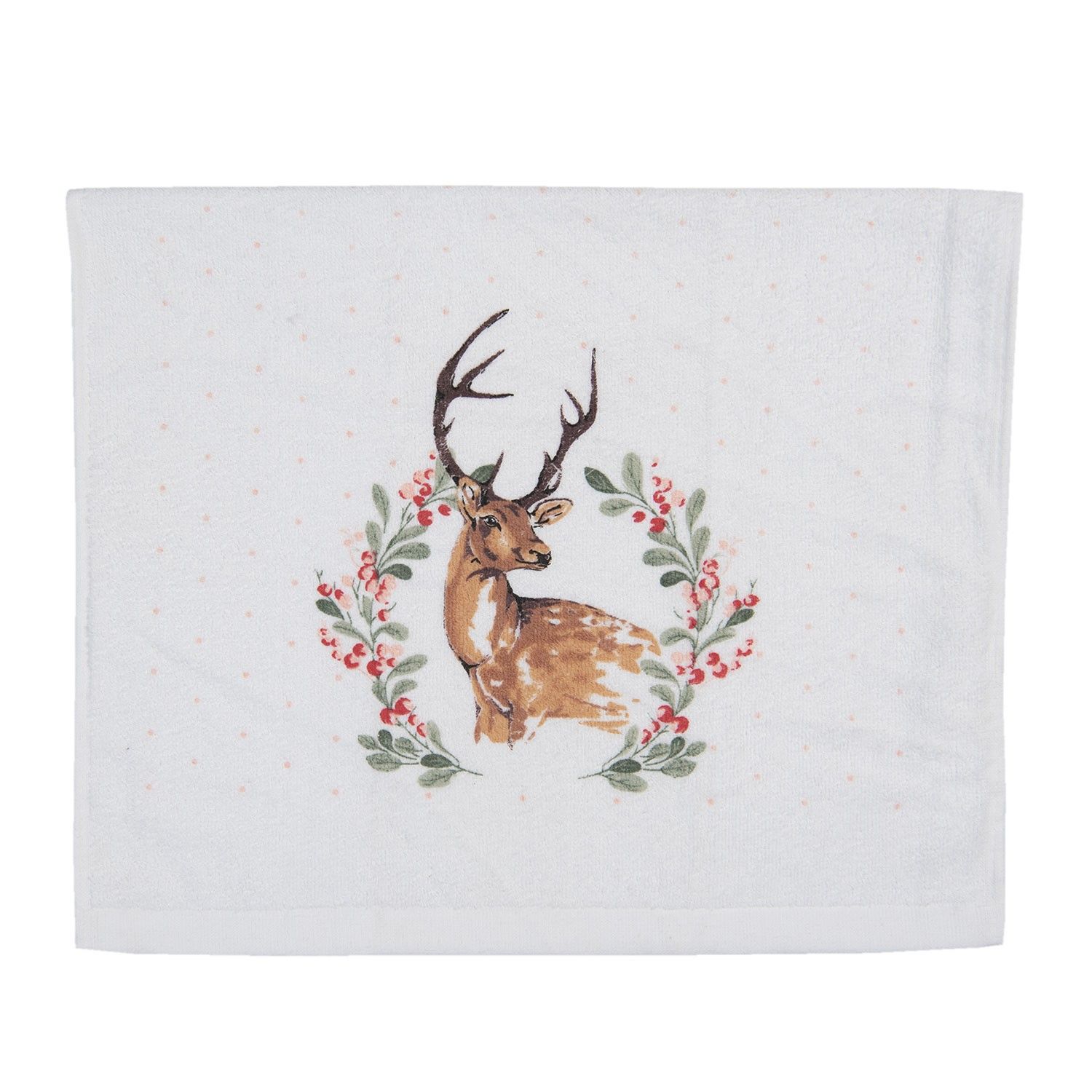 Kuchyňský froté ručník Dearly Christmas - 40*66 cm Clayre & Eef - LaHome - vintage dekorace