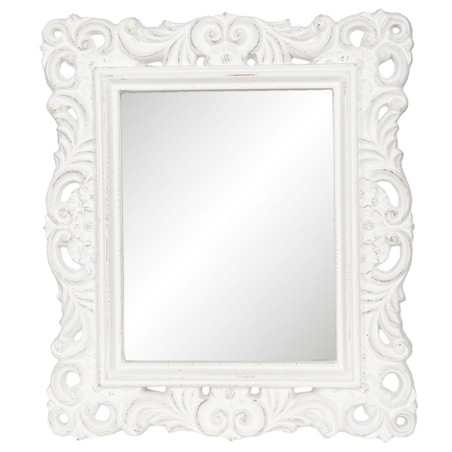 Nástěnné zrcadlo ve vintage stylu Absolon - 31*36 cm Clayre & Eef - LaHome - vintage dekorace