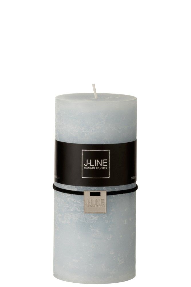 Modrá nevonná svíčka válec  L  Blue - Ø 7*15 cm/72h J-Line by Jolipa - LaHome - vintage dekorace