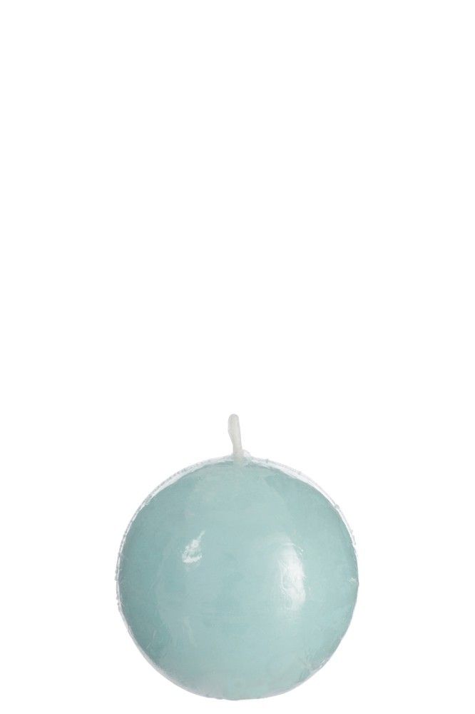 Modrá kulatá svíčka Aqua   S  Ø - *6,5*6,5 cm/16H  J-Line by Jolipa - LaHome - vintage dekorace