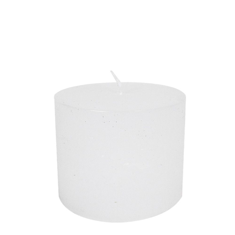 Bílá nevonná svíčka M válec  - Ø10*10cm Mars & More - LaHome - vintage dekorace